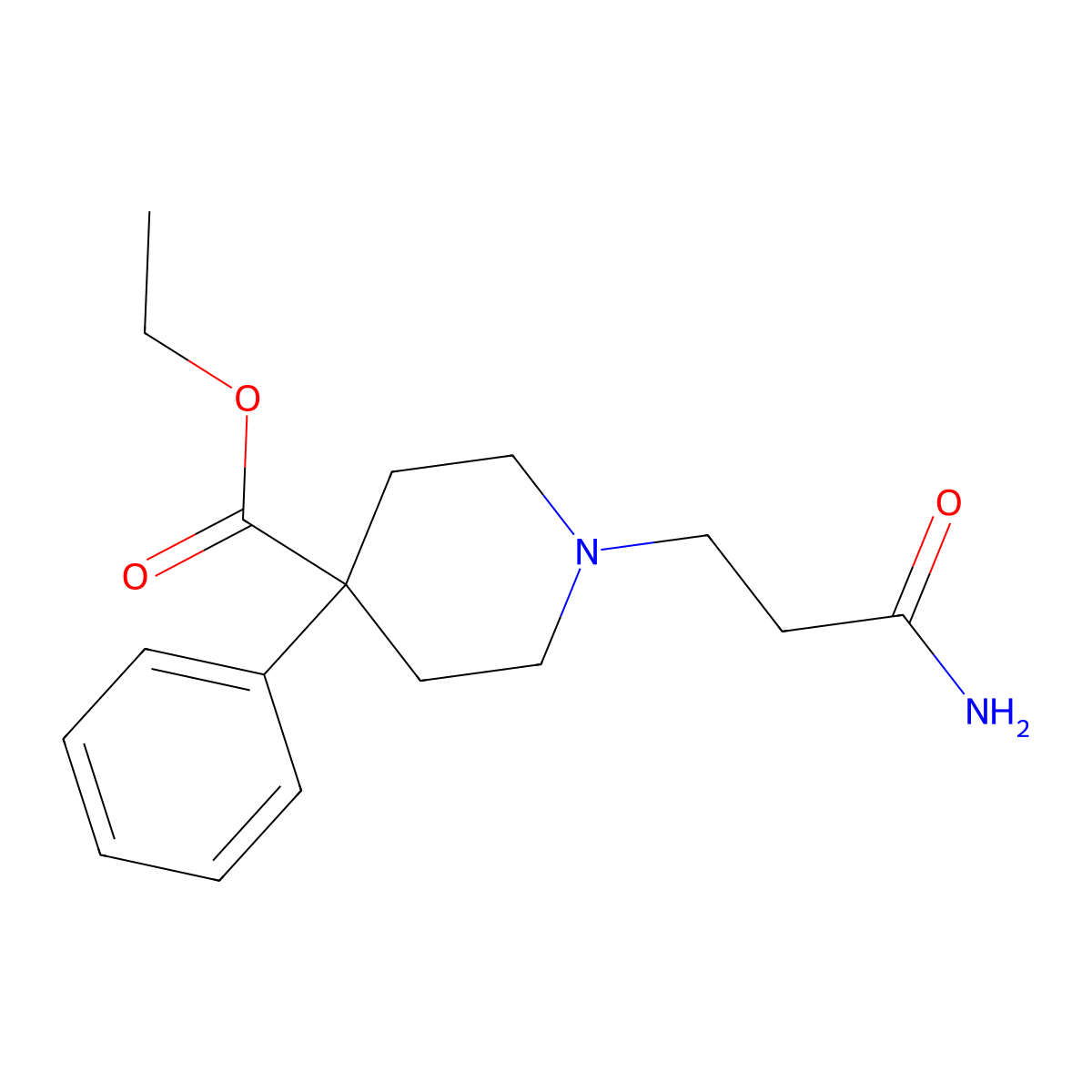 Carperidine molecular structure, CAS 7528-13-4