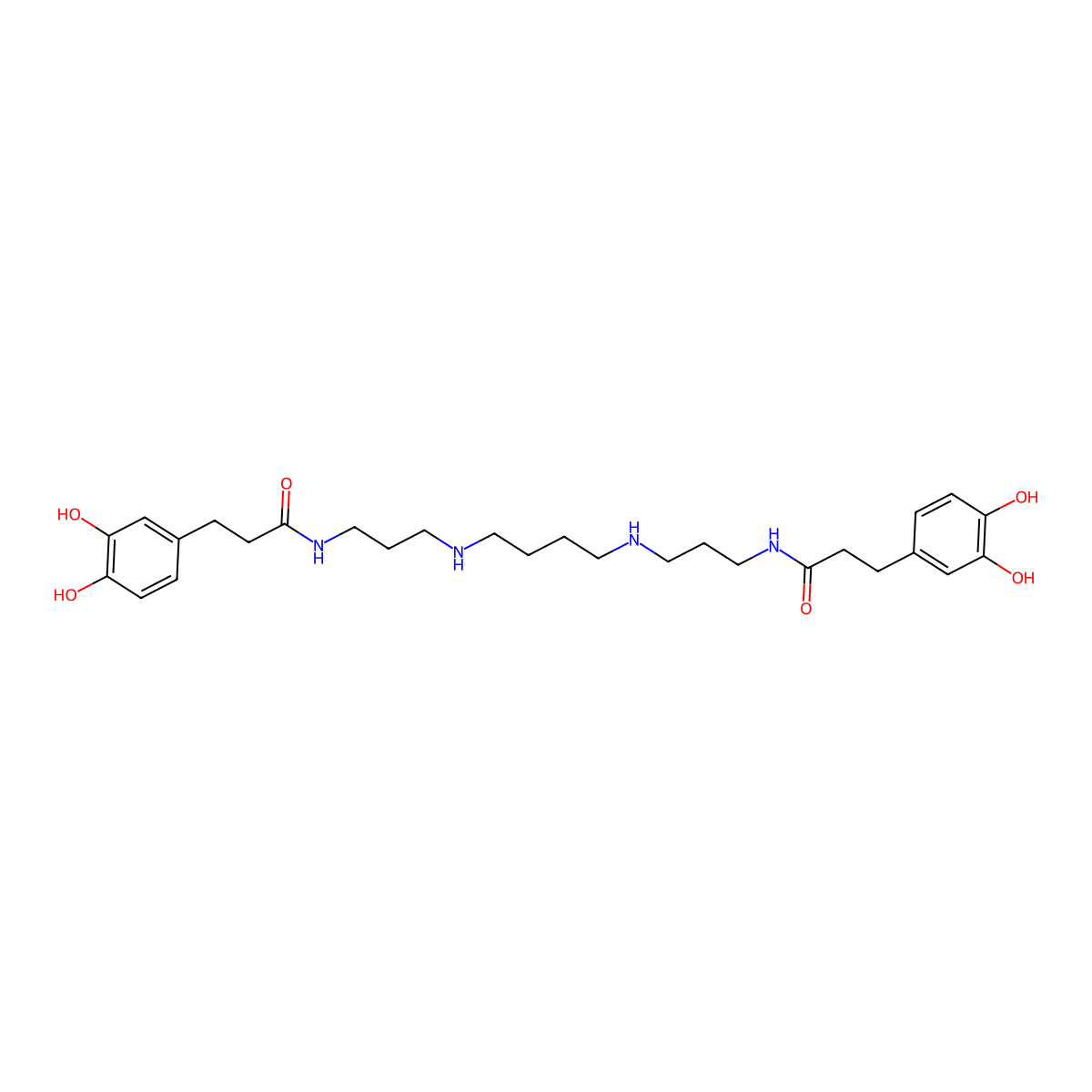 Kukoamine A molecular structure, CAS 75288-96-9