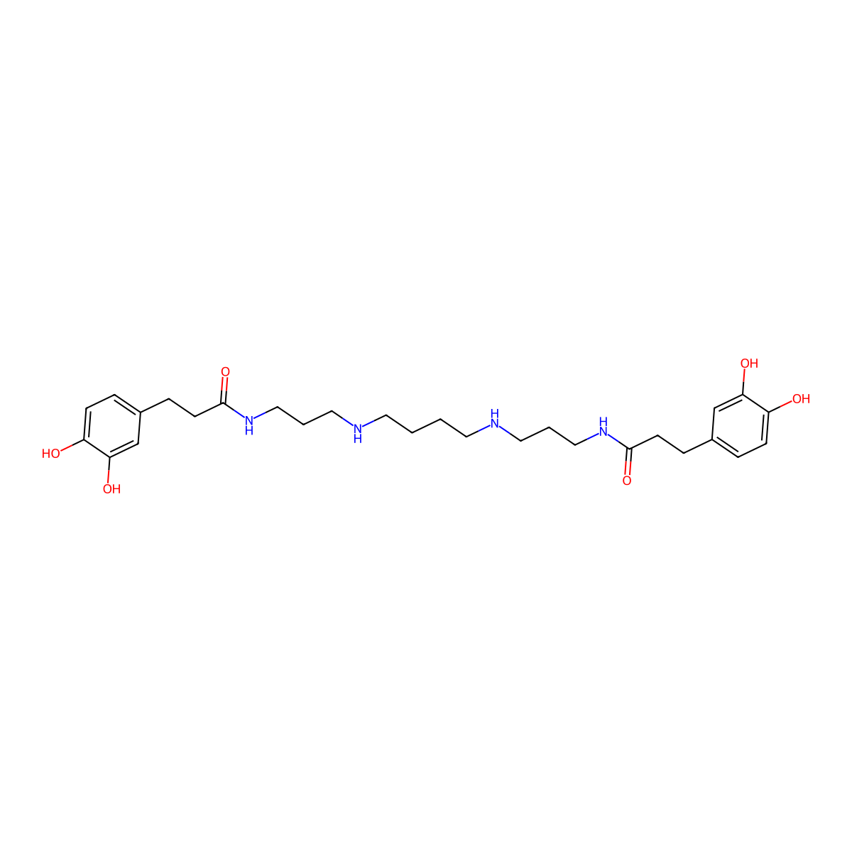 Kukoamine A molecular structure, CAS 75288-96-9