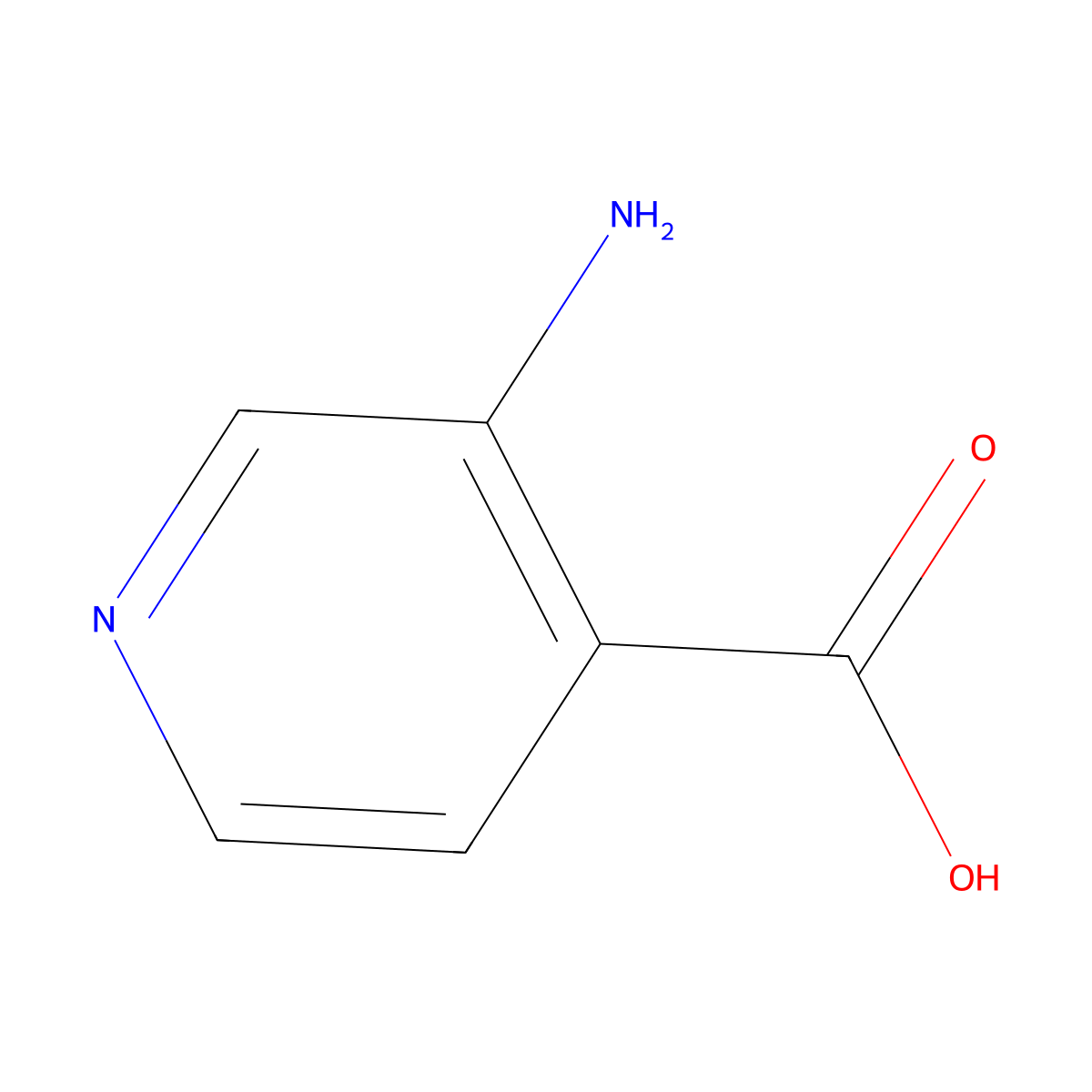 3-Aminoisonicotinic acid molecular structure, CAS 7529-20-6