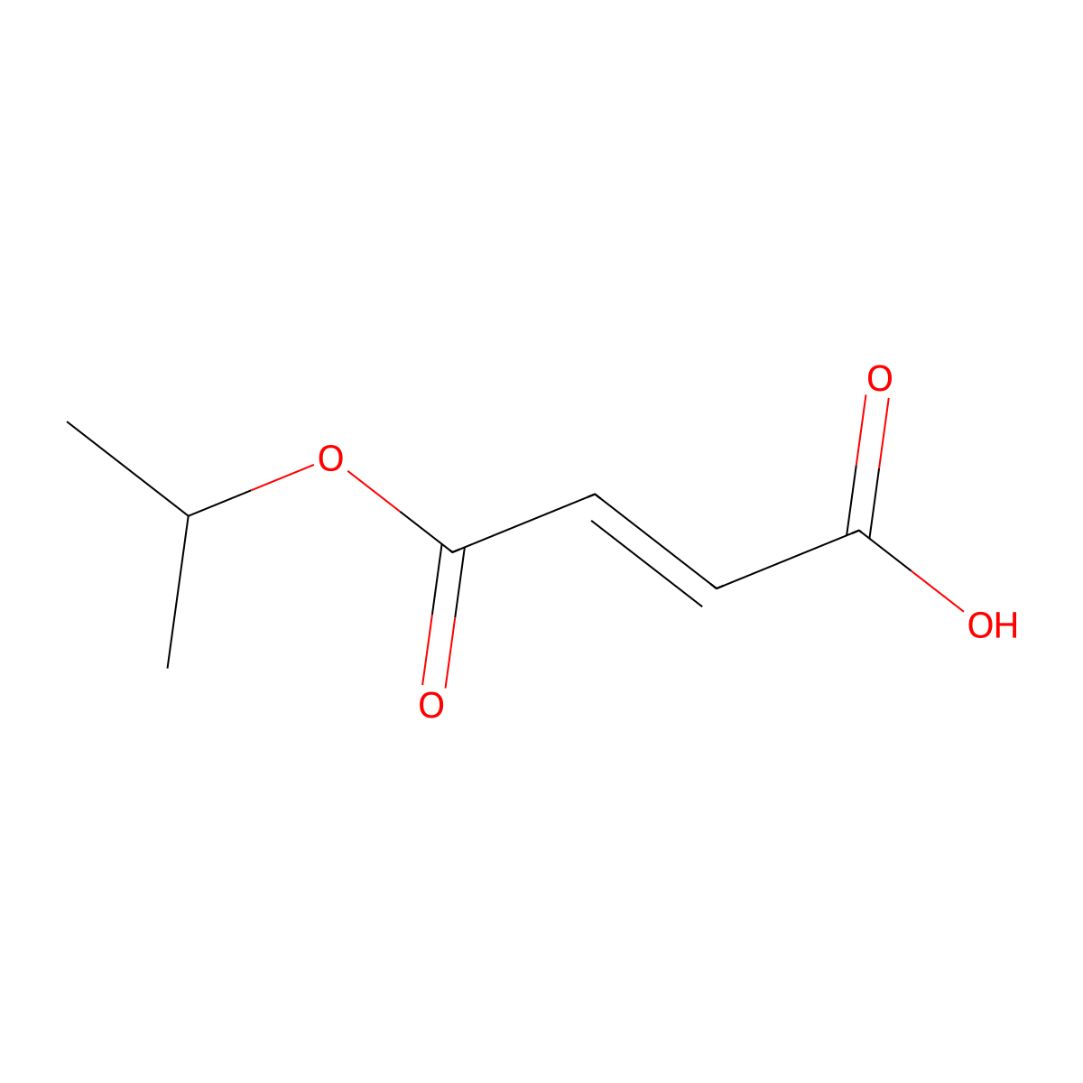 Monoisopropyl Fumarate molecular structure, CAS 7529-87-5