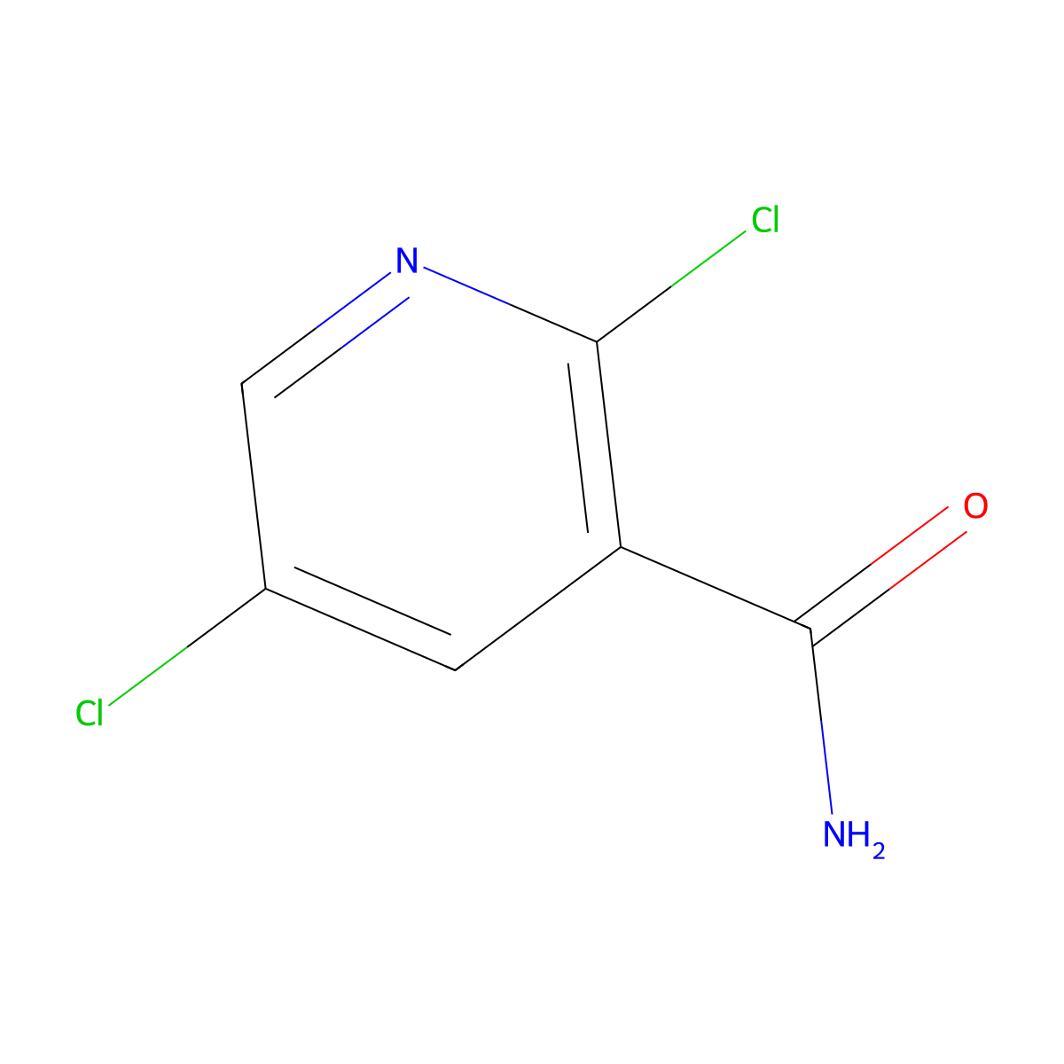 2,5-Dichloronicotinamide molecular structure, CAS 75291-86-0