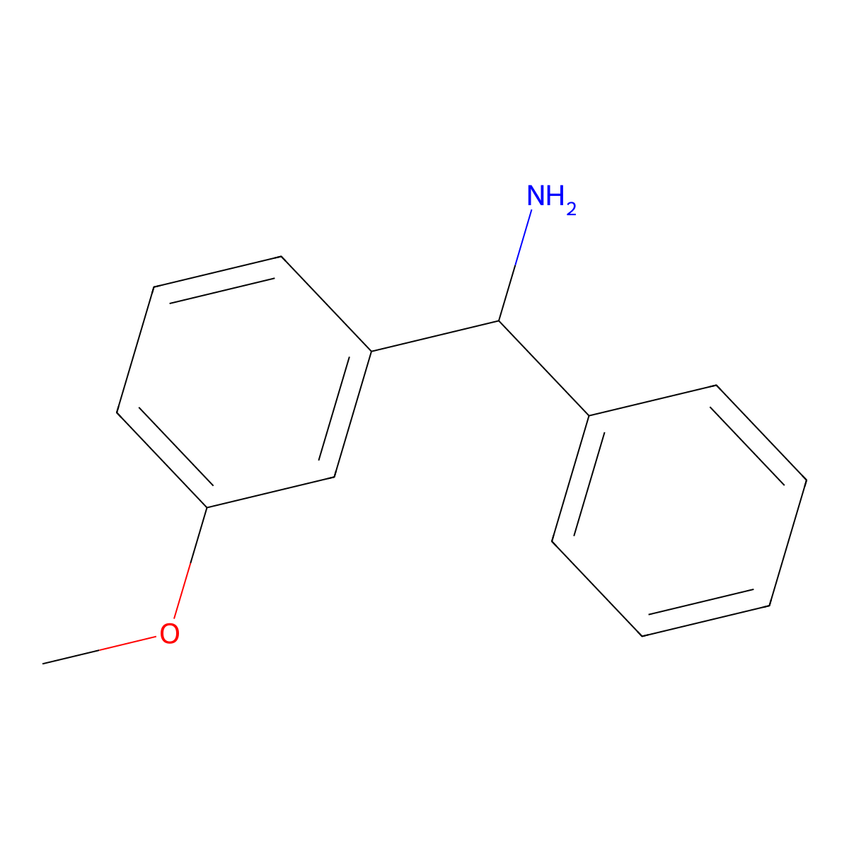 (3-Methoxyphenyl)(phenyl)methanamine molecular structure, CAS 752924-21-3