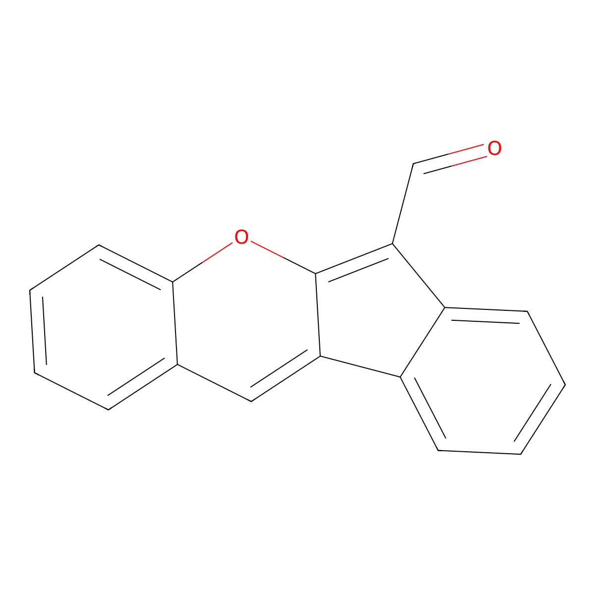 Indeno[2,1-b]chromene-6-carbaldehyde molecular structure, CAS 75293-82-2