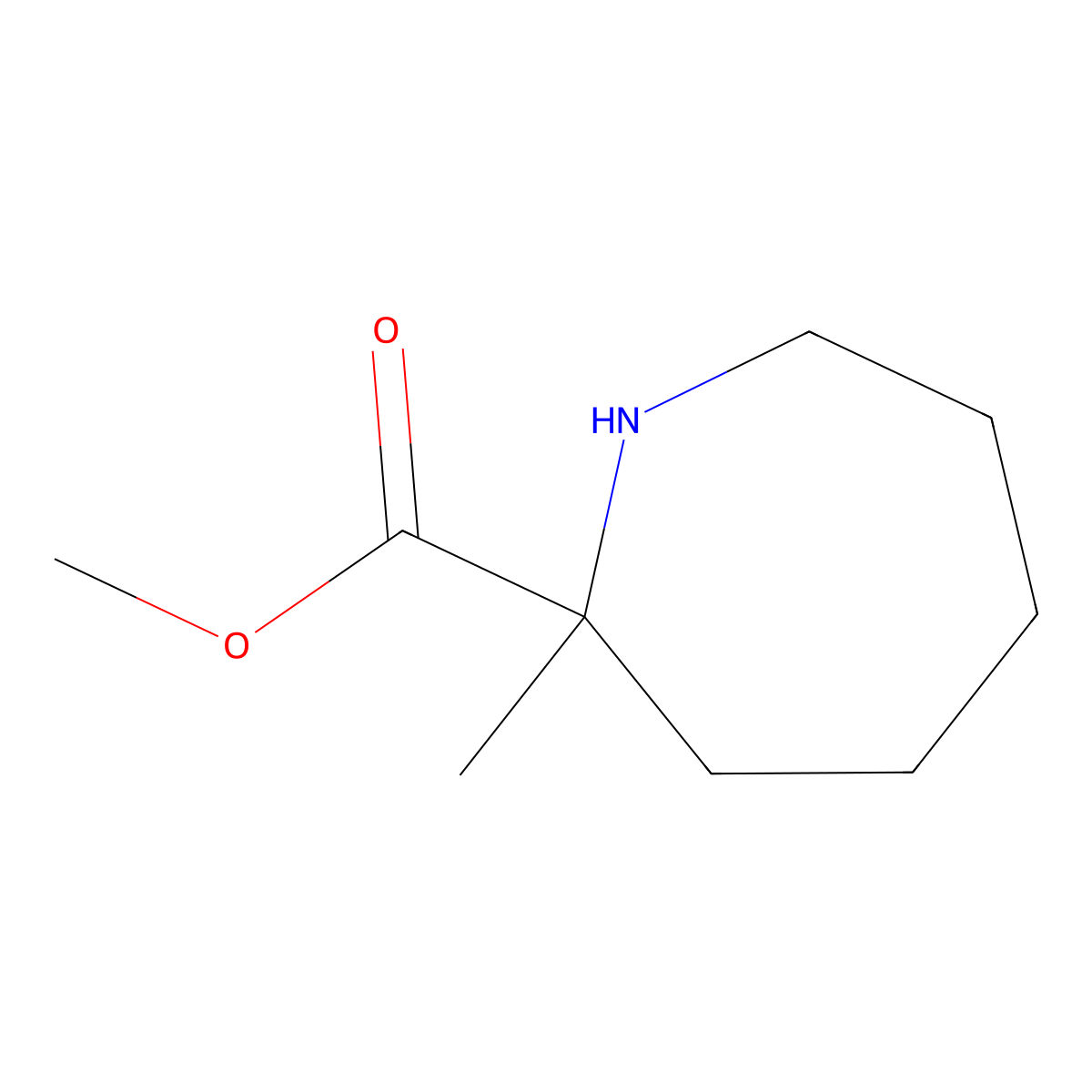 Methyl 2-methylazepane-2-carboxylate molecular structure, CAS 752933-51-0