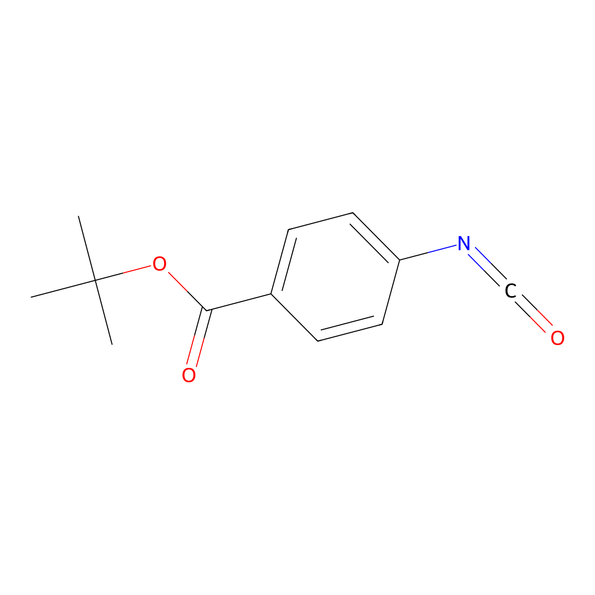 1,1-Dimethylethyl 4-isocyanatobenzoate molecular structure, CAS 75294-50-7