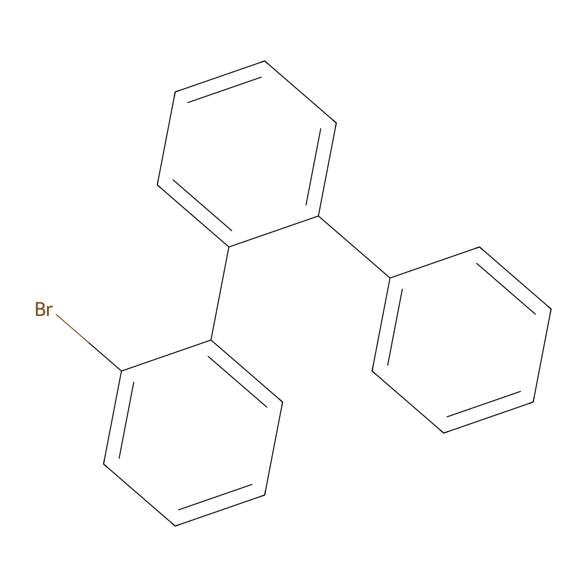2-Bromo-1,1':2',1''-terphenyl molecular structure, CAS 75295-57-7