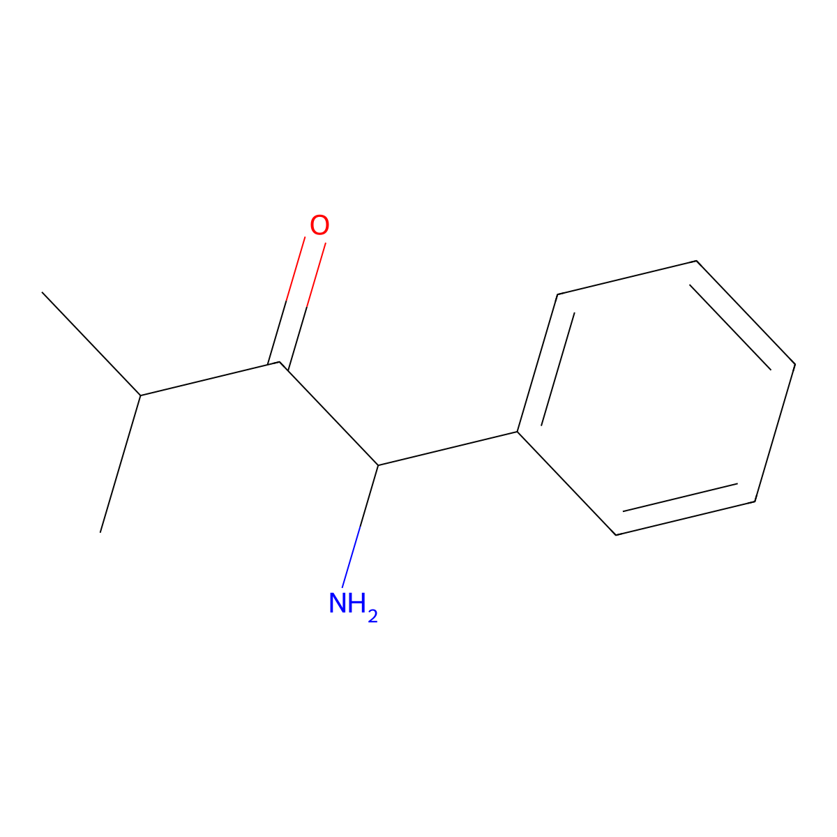 1-Amino-3-methyl-1-phenylbutan-2-one molecular structure, CAS 752950-91-7
