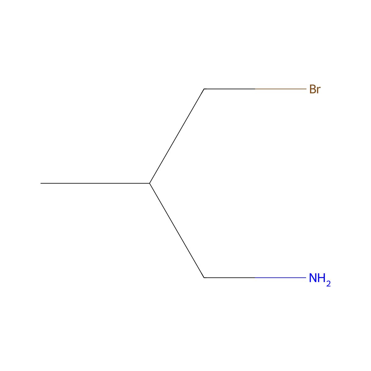 3-Bromo-2-methylpropan-1-amine molecular structure, CAS 752966-81-7