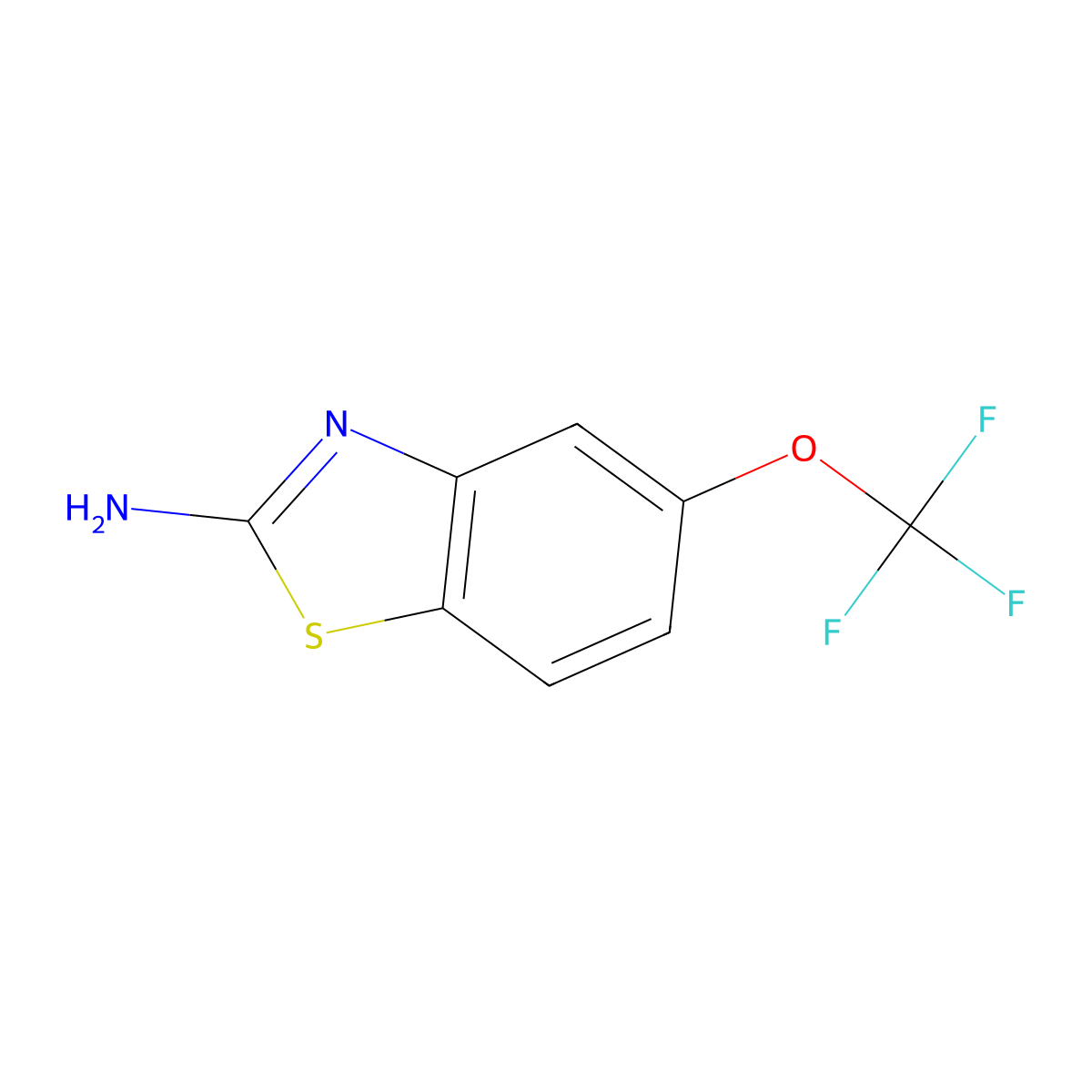 Riluzole 5-Trifluoromethoxy Isomer molecular structure, CAS 752969-85-0