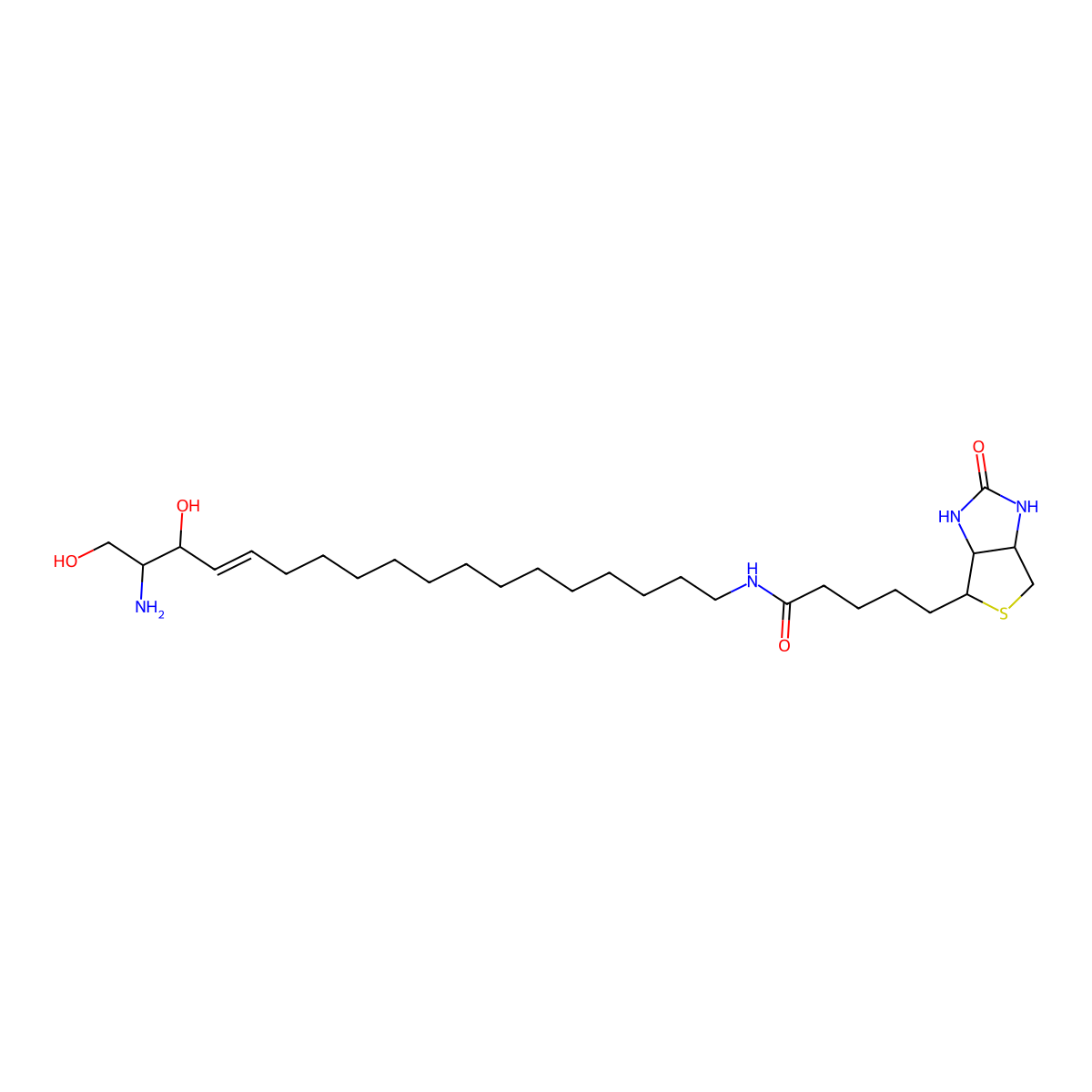 erythro-omega-Amino Sphingosine Biotinamide molecular structure, CAS 752987-57-8