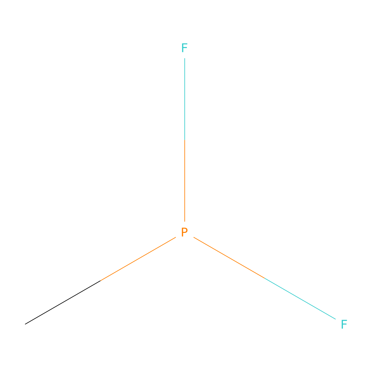 Methylphosphonous difluoride molecular structure, CAS 753-59-3