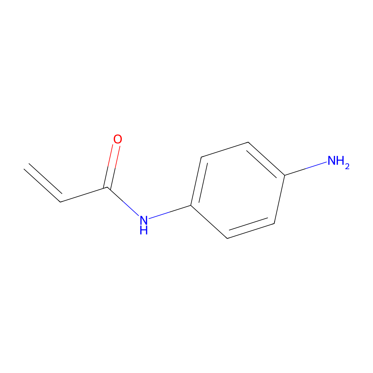 N-(4-Aminophenyl)prop-2-enamide molecular structure, CAS 7530-31-6