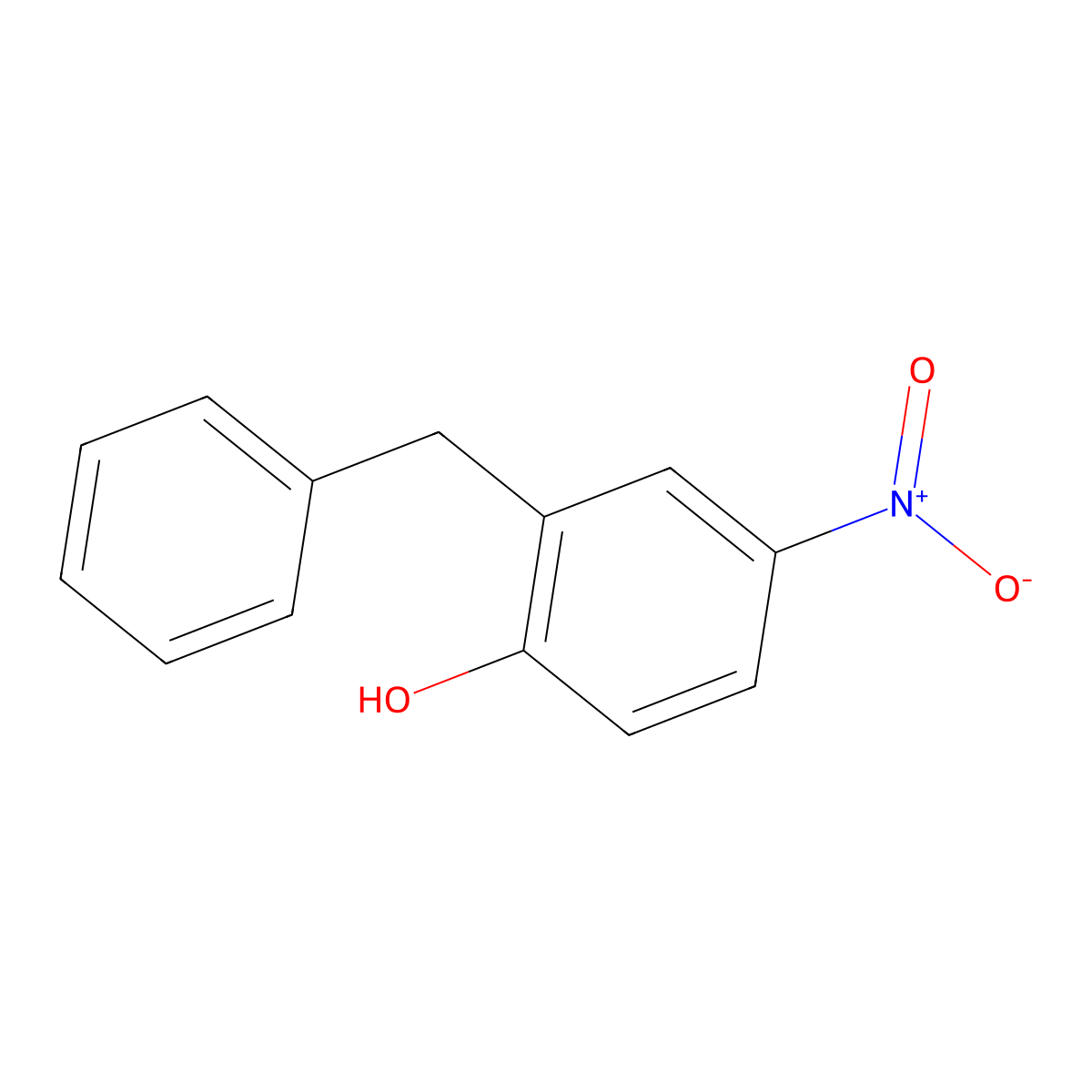 2-Benzyl-4-nitrophenol molecular structure, CAS 753009-59-5