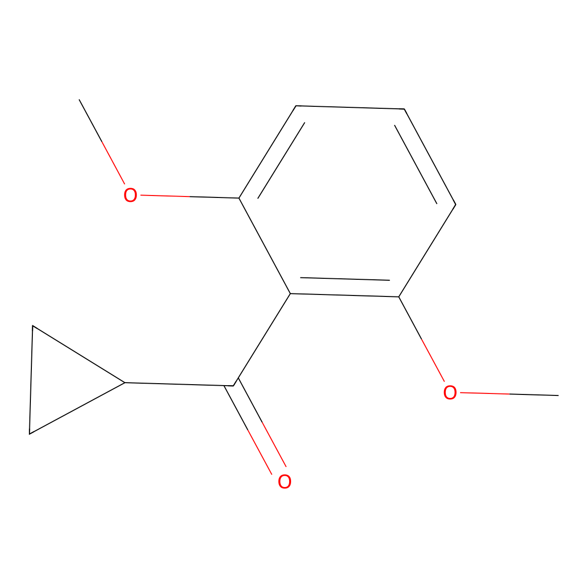 Cyclopropyl(2,6-dimethoxyphenyl)-methanone molecular structure, CAS 753013-70-6