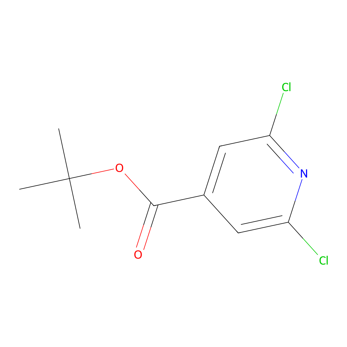 tert-Butyl 2,6-dichloropyridine-4-carboxylate molecular structure, CAS 75308-46-2