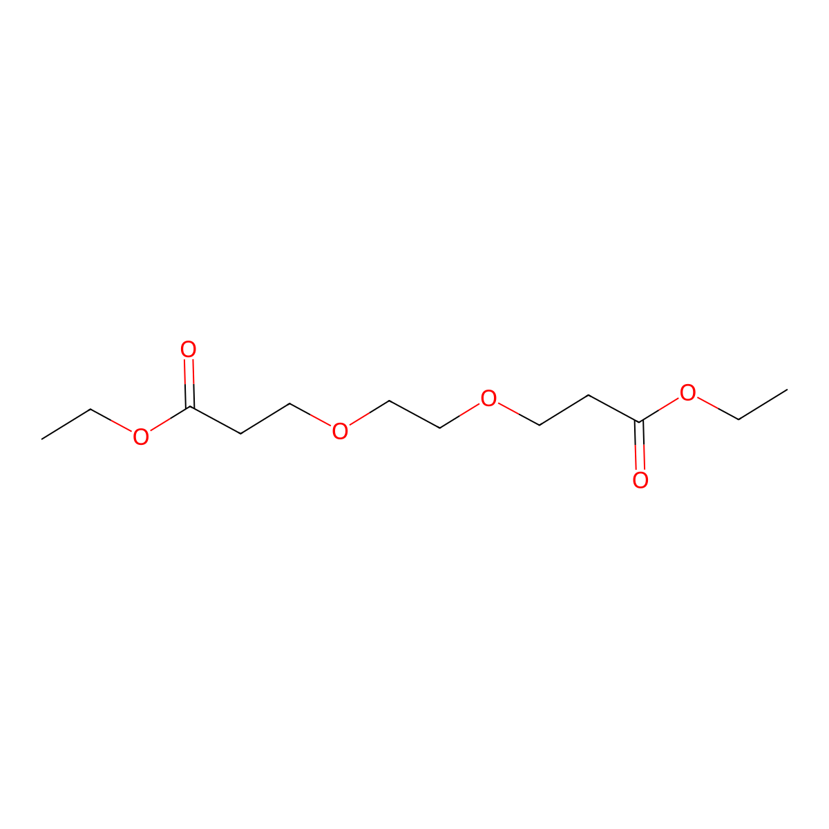 Diethyl 3,3'-[Ethane-1,2-diylbis(oxy)]dipropionate molecular structure, CAS 75315-97-8