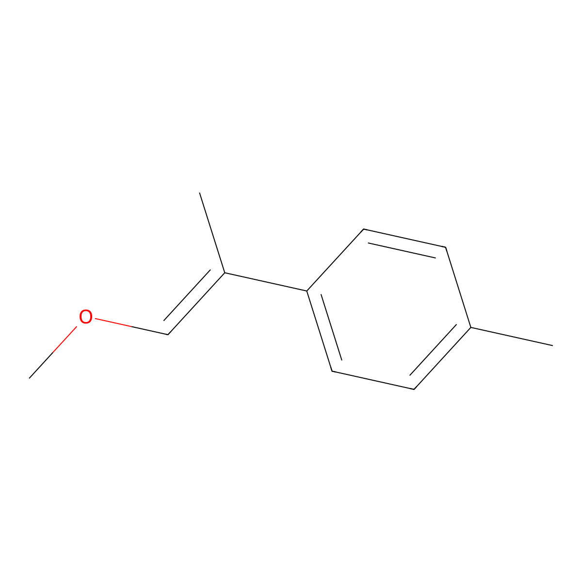 1-(1-Methoxyprop-1-en-2-yl)-4-methylbenzene molecular structure, CAS 75316-54-0