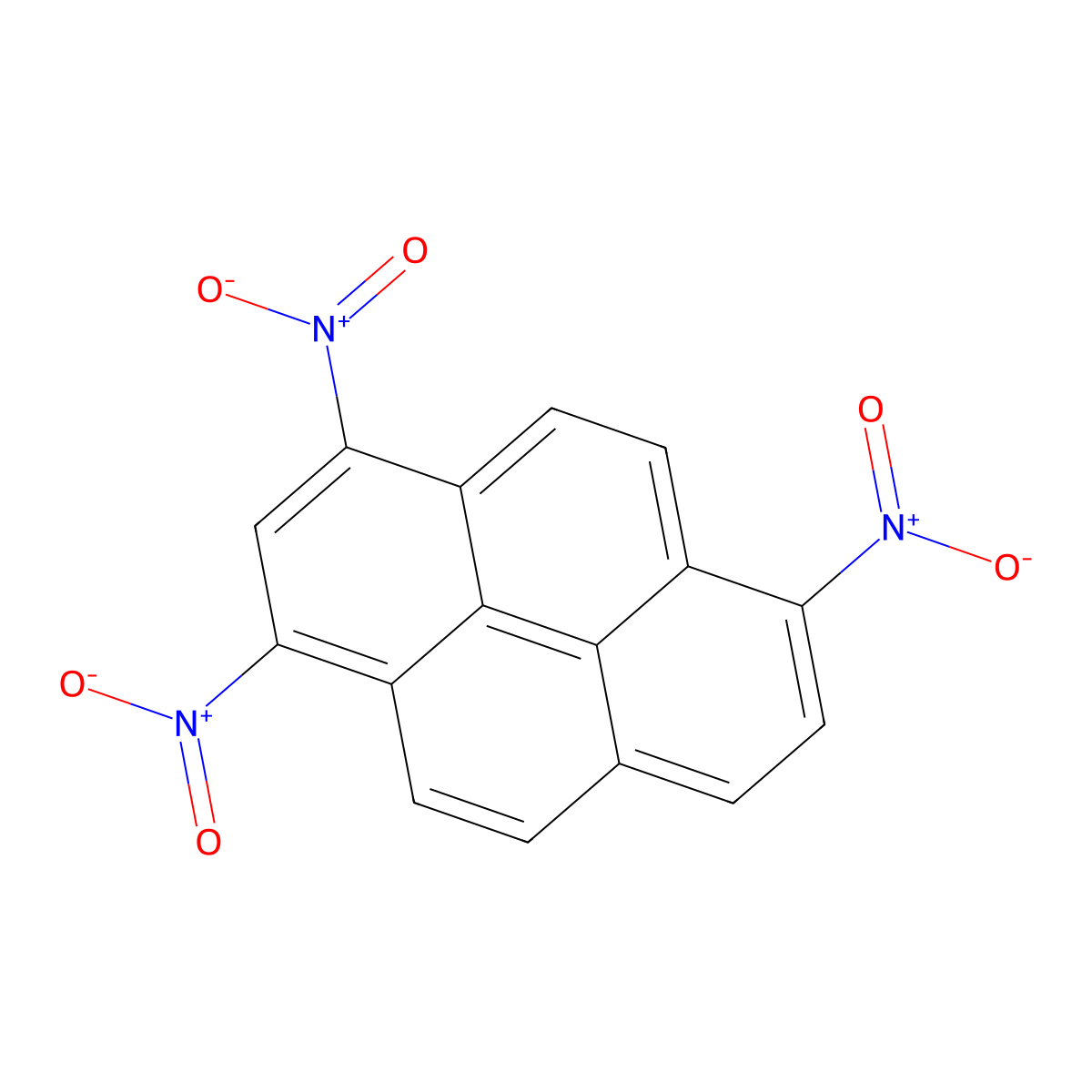 1,3,6-Trinitropyrene molecular structure, CAS 75321-19-6