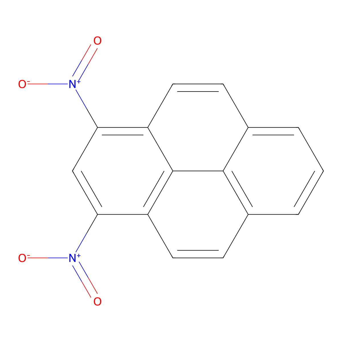 1,3-Dinitropyrene molecular structure, CAS 75321-20-9
