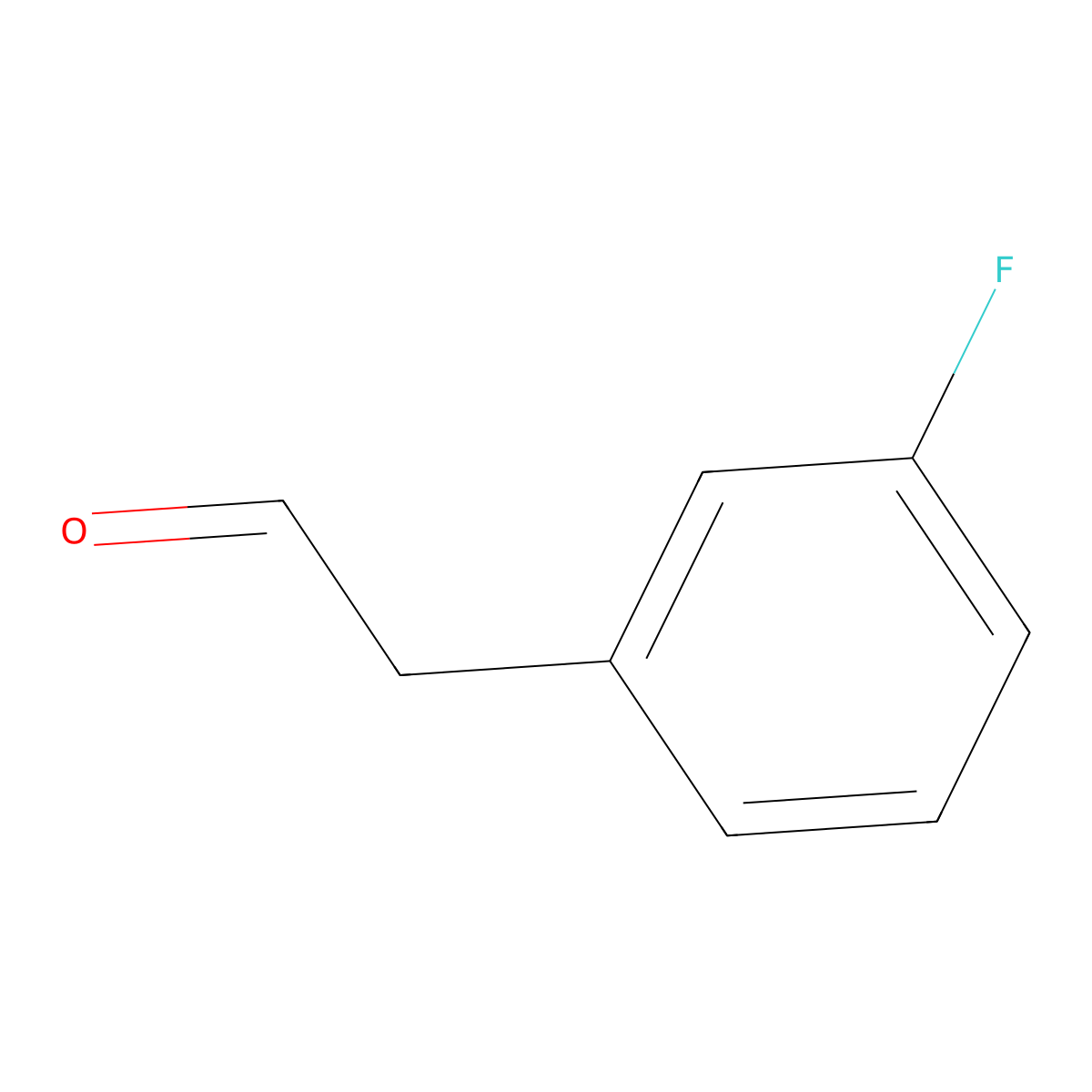 (3-Fluorophenyl)acetaldehyde molecular structure, CAS 75321-89-0