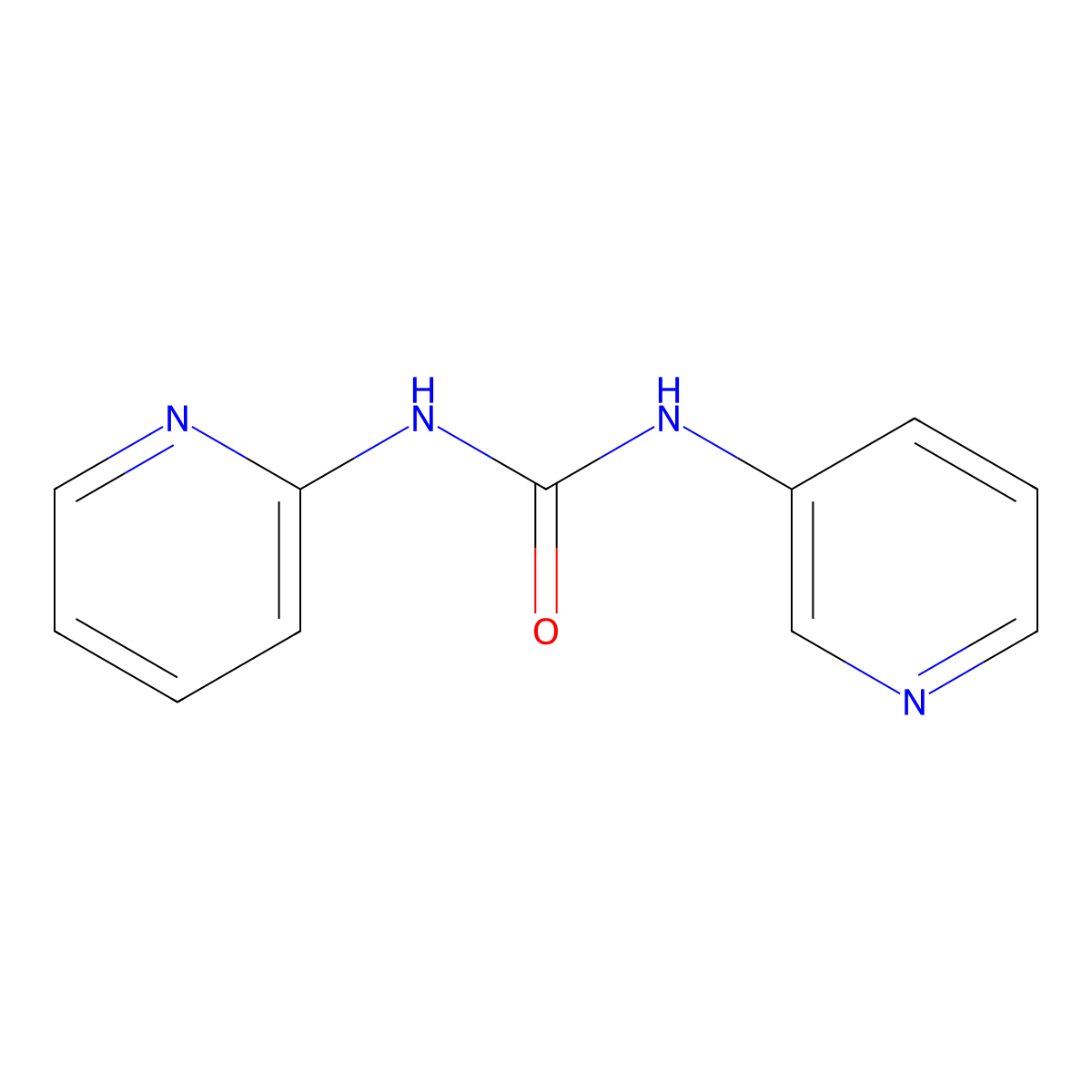 1-Pyridin-2-yl-3-pyridin-3-ylurea molecular structure, CAS 75322-51-9