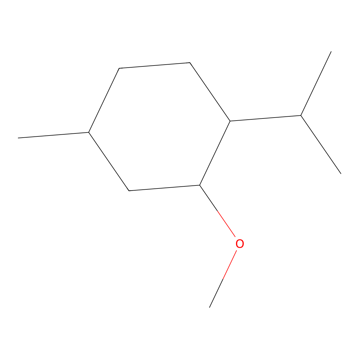1-Menthyl methyl ether molecular structure, CAS 75326-21-5