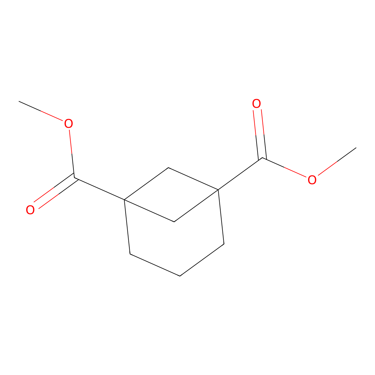 Dimethyl bicyclo[3.1.1]heptane-1,5-dicarboxylate molecular structure, CAS 75328-54-0