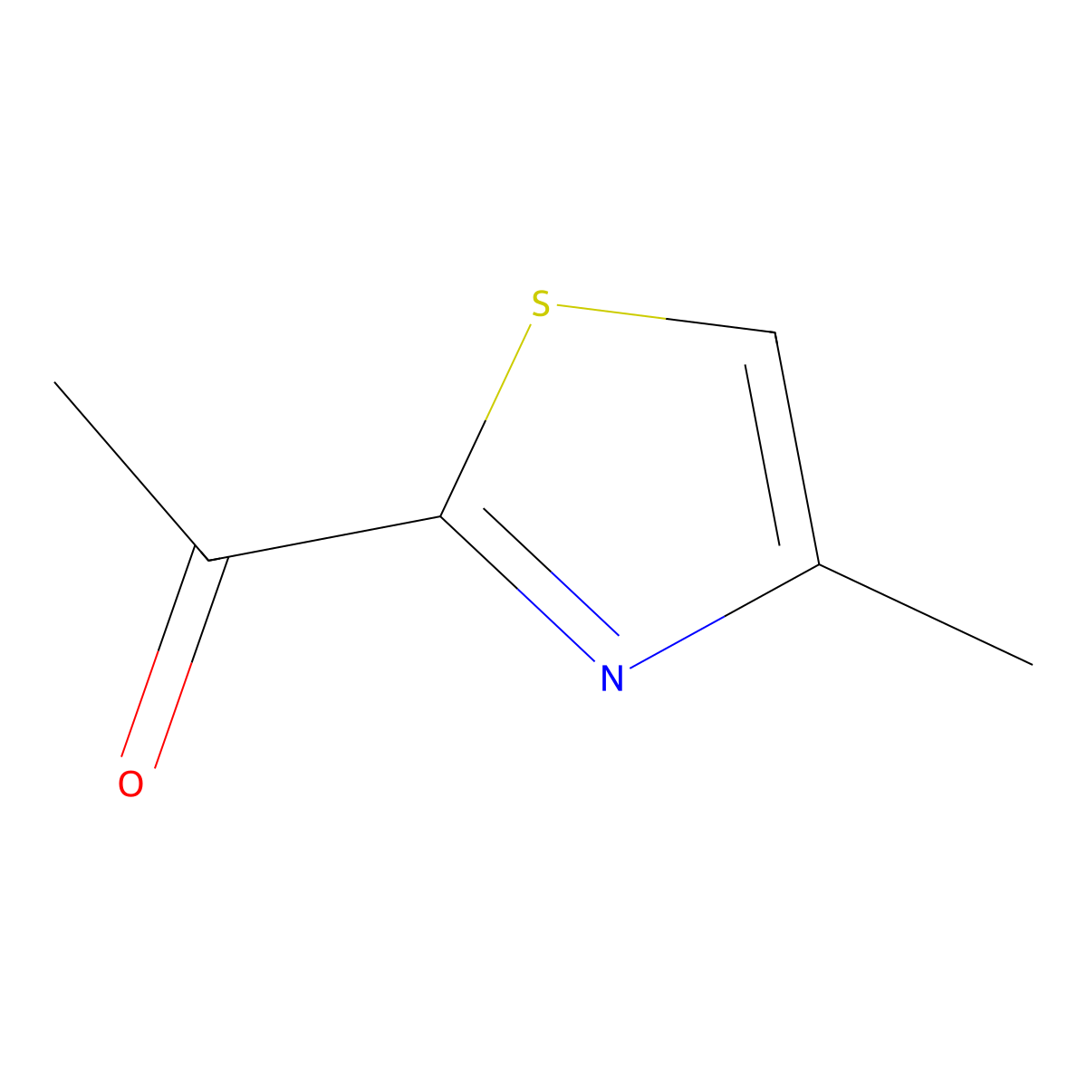 2-Acetyl-4-methylthiazole molecular structure, CAS 7533-07-5