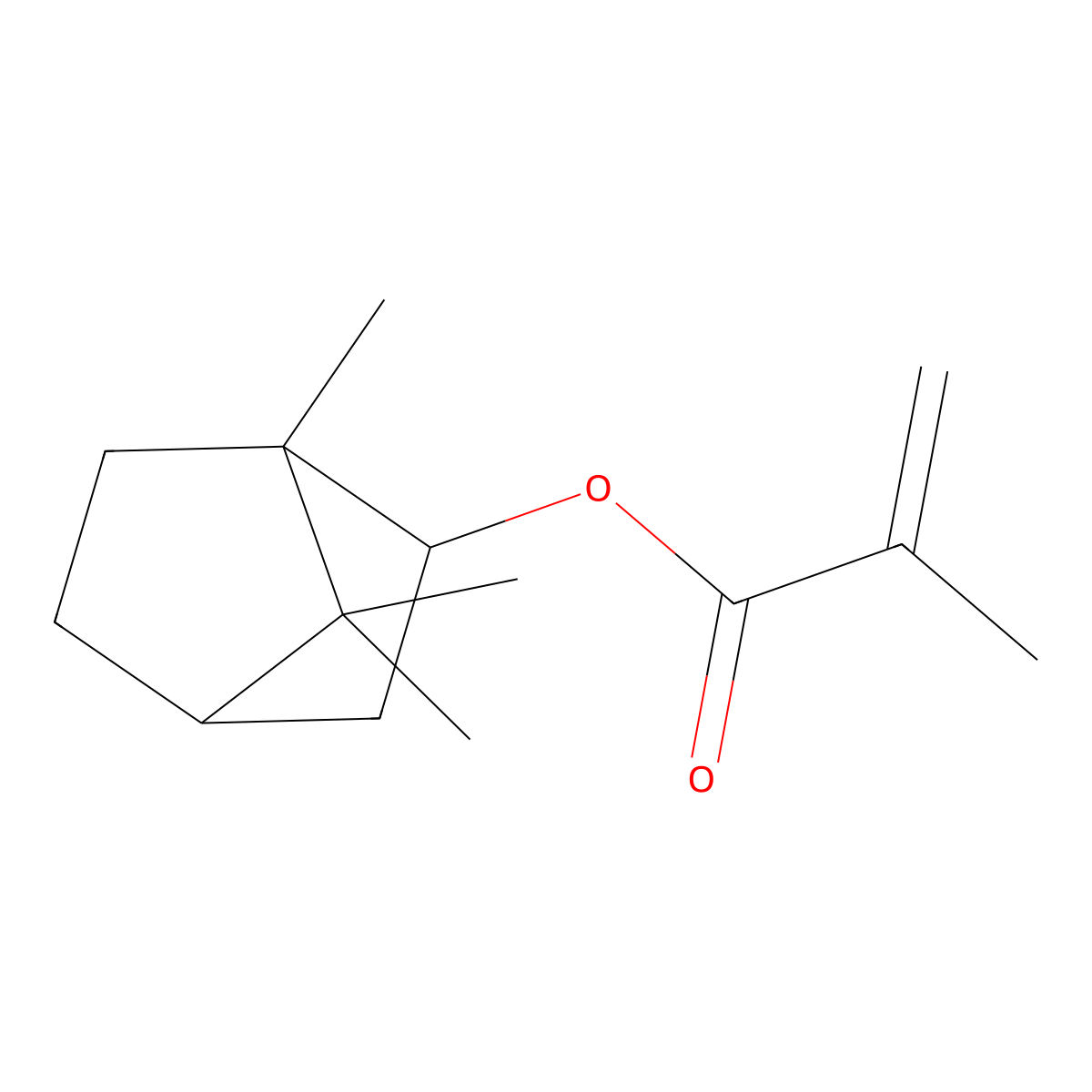 Isobornyl Methacrylate molecular structure, CAS 7534-94-3