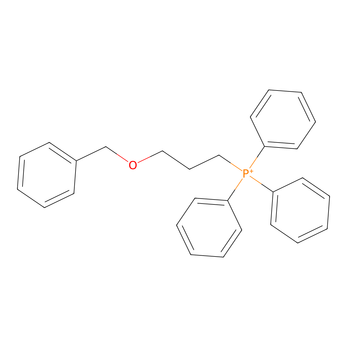 3-Benzyloxypropyl(triphenyl)phosphonium molecular structure, CAS 753404-57-8