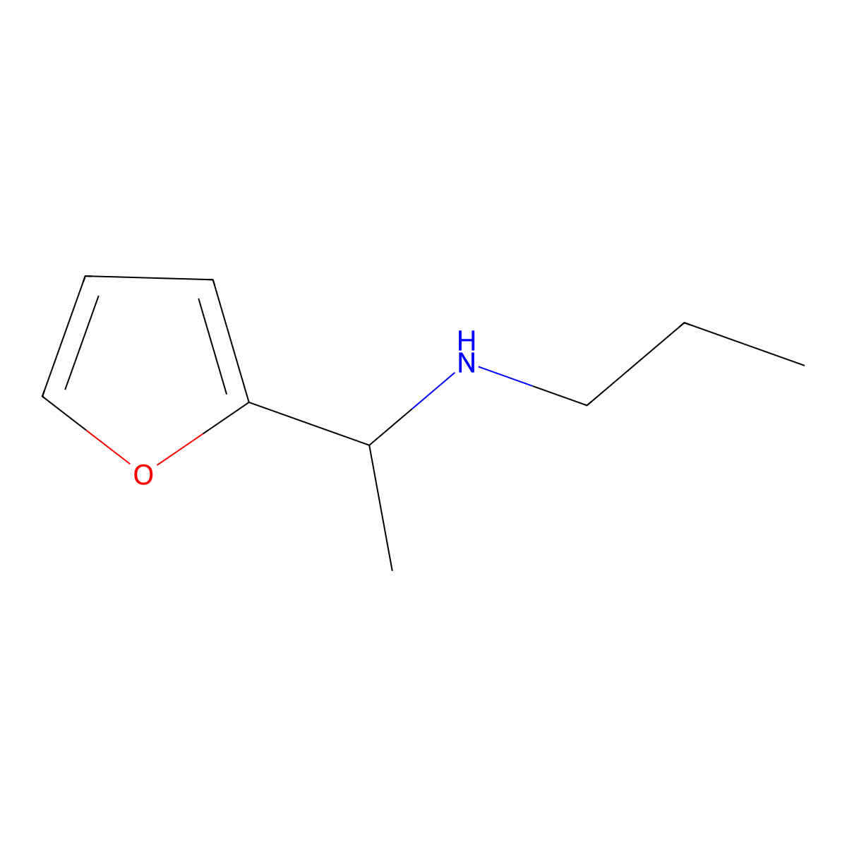 N-(1-(Furan-2-yl)ethyl)propan-1-amine molecular structure, CAS 753405-39-9