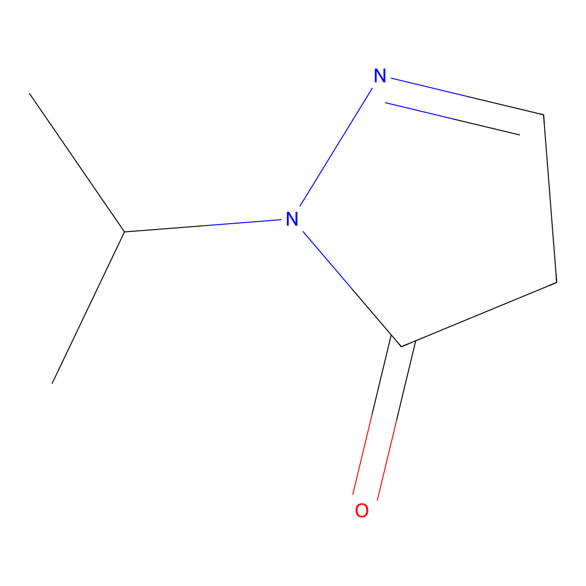 1-(propan-2-yl)-4,5-dihydro-1H-pyrazol-5-one molecular structure, CAS 753411-52-8