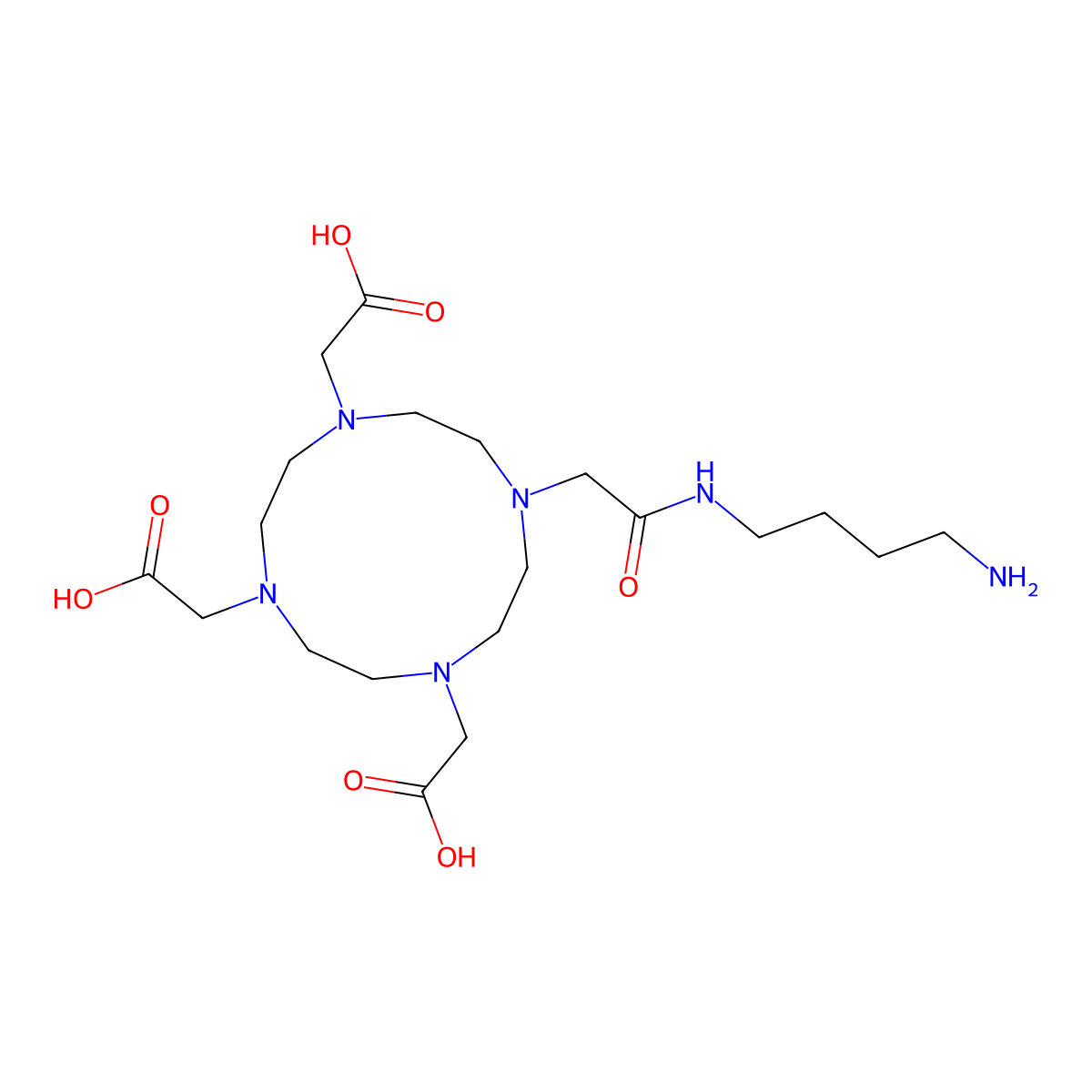 4-Aminobutyl-DOTA molecular structure, CAS 753421-63-5
