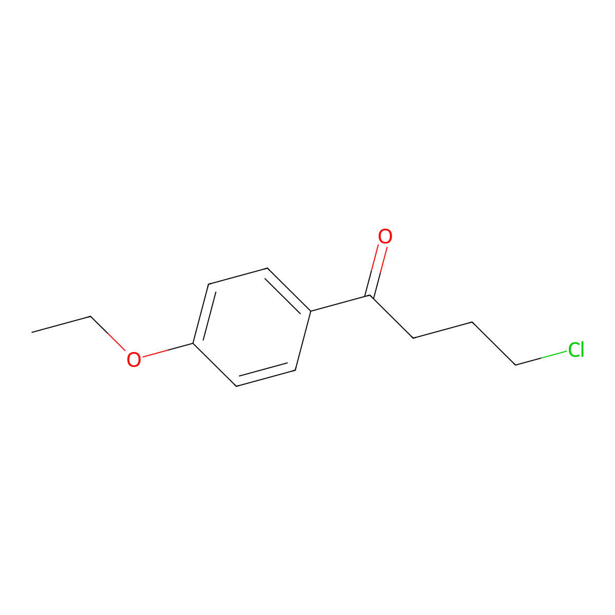 4-Chloro-1-(4-ethoxyphenyl)butan-1-one molecular structure, CAS 75343-08-7