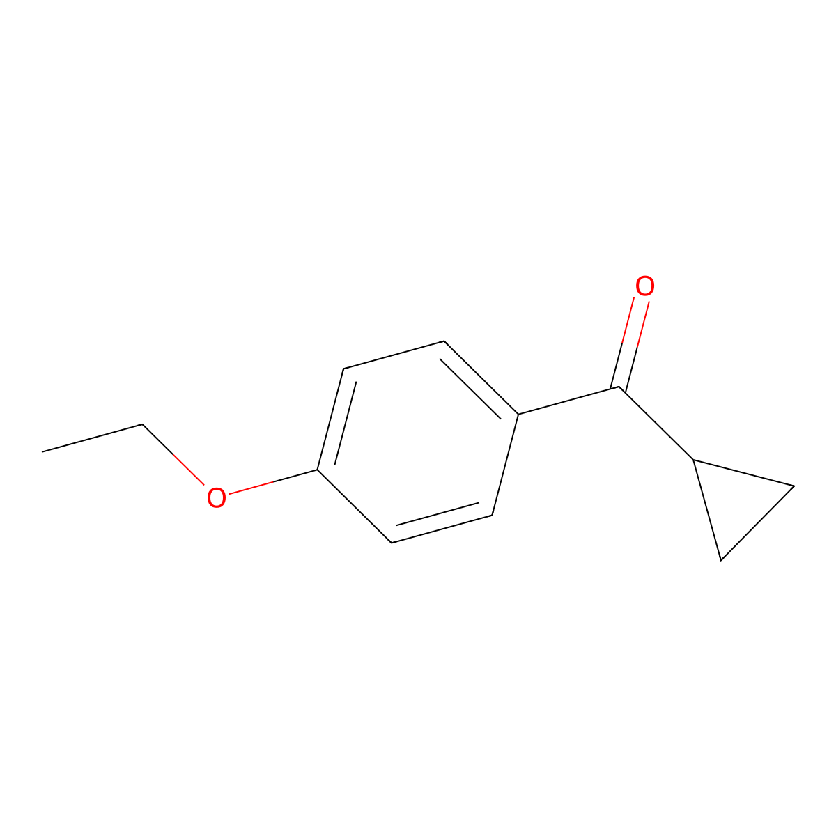 Cyclopropyl 4-ethoxyphenyl ketone molecular structure, CAS 75343-44-1