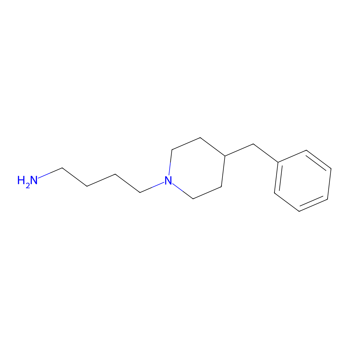 4-(4-Benzylpiperidin-1-yl)butan-1-amine molecular structure, CAS 753431-65-1