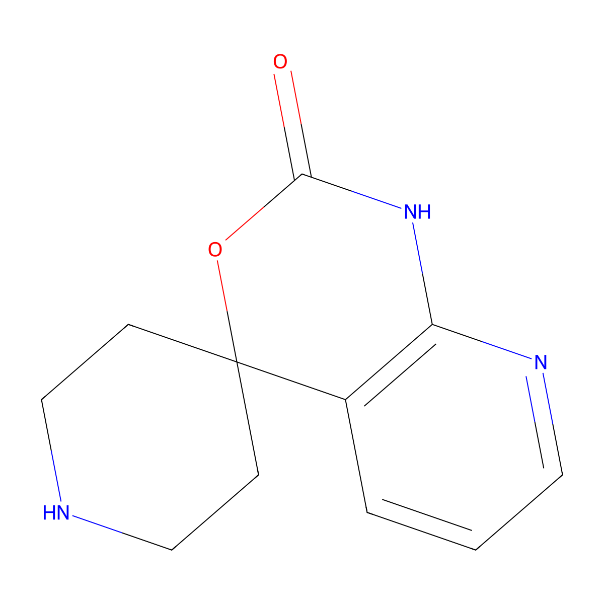 Spiro[piperidine-4,4'-pyrido[2,3-d][1,3]oxazin]-2'(1'H)-one molecular structure, CAS 753440-87-8