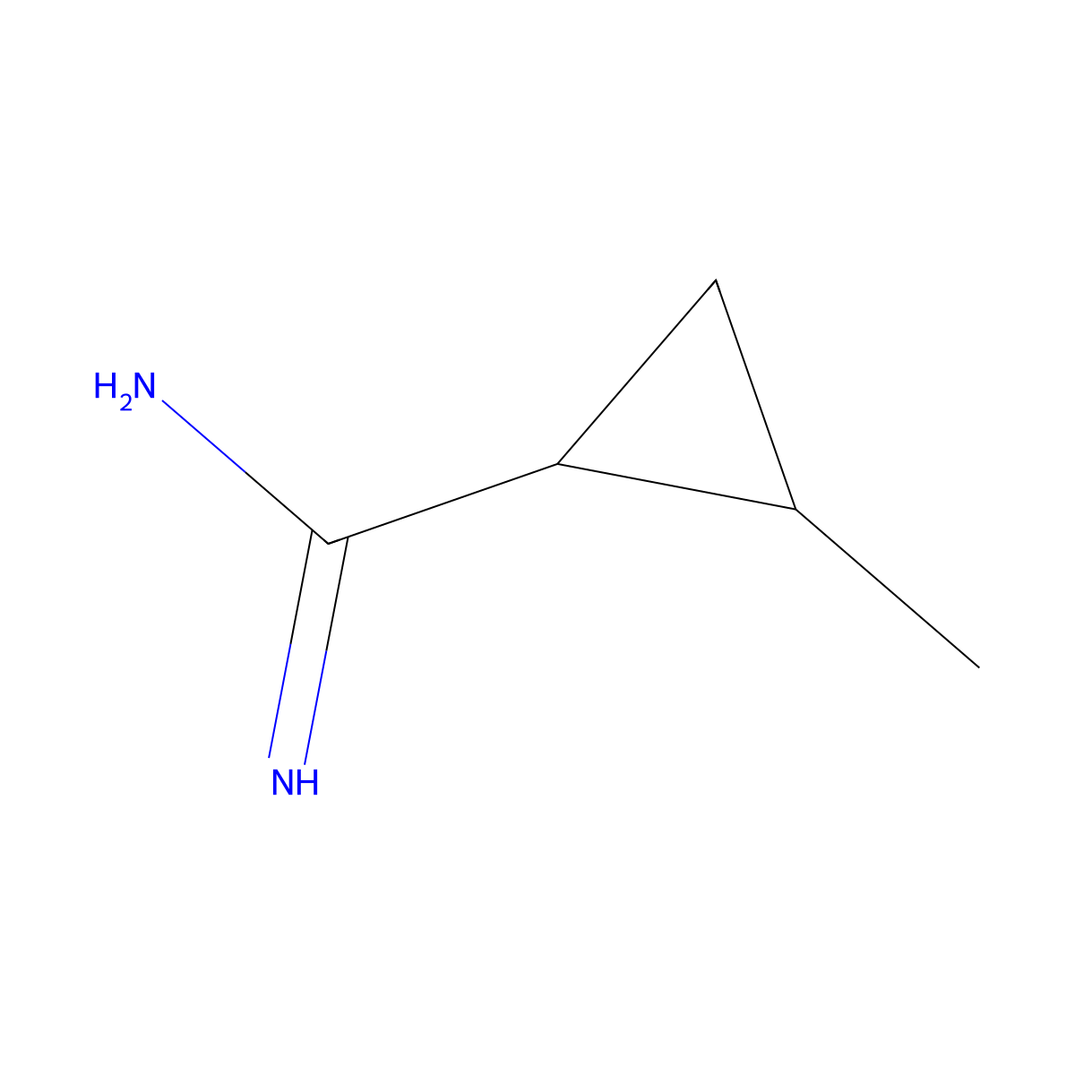 2-Methylcyclopropane-1-carboximidamide molecular structure, CAS 753447-73-3