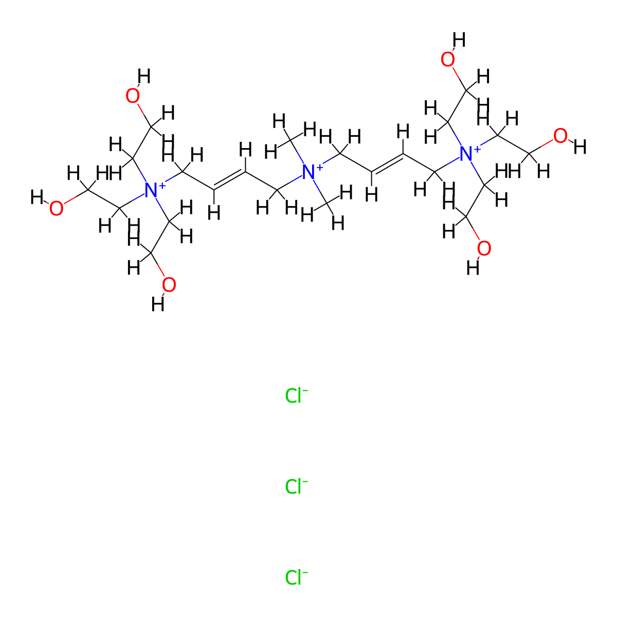 Polyquaternium 1 molecular structure, CAS 75345-27-6
