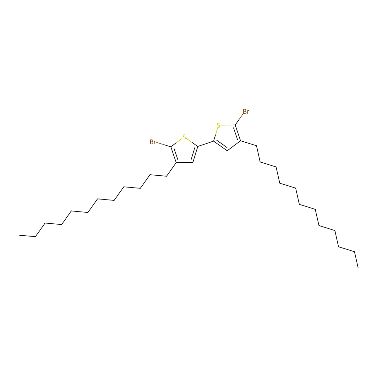 5,5'-Dibromo-4,4'-didodecyl-2,2'-bithiophene molecular structure, CAS 753470-95-0