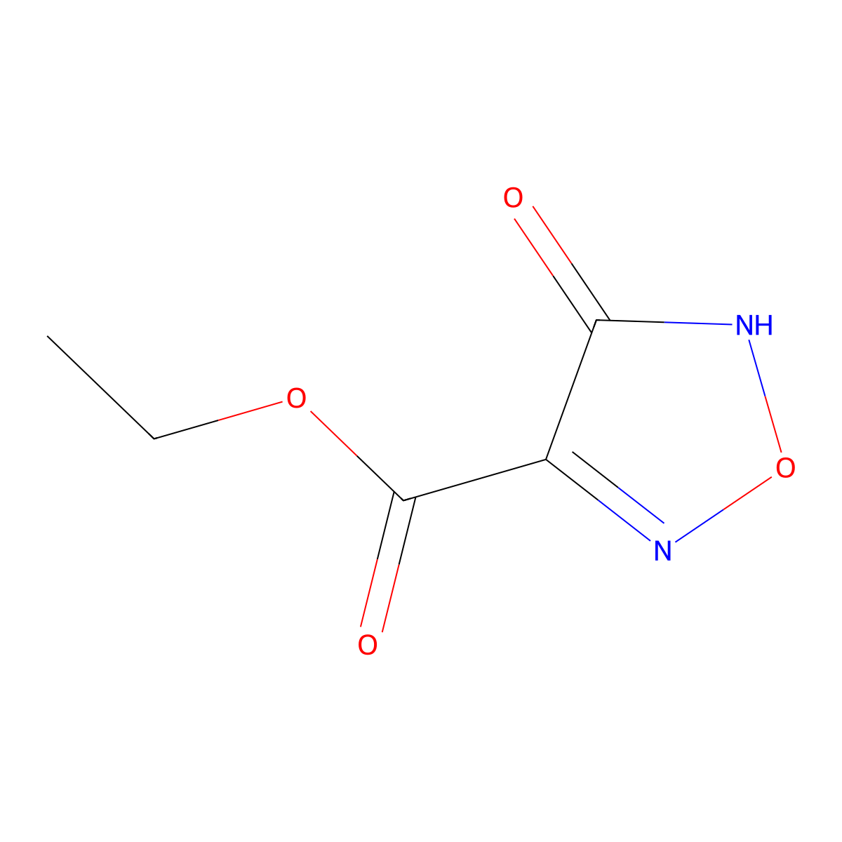 Ethyl 4-oxo-4,5-dihydro-1,2,5-oxadiazole-3-carboxylate molecular structure, CAS 753486-85-0