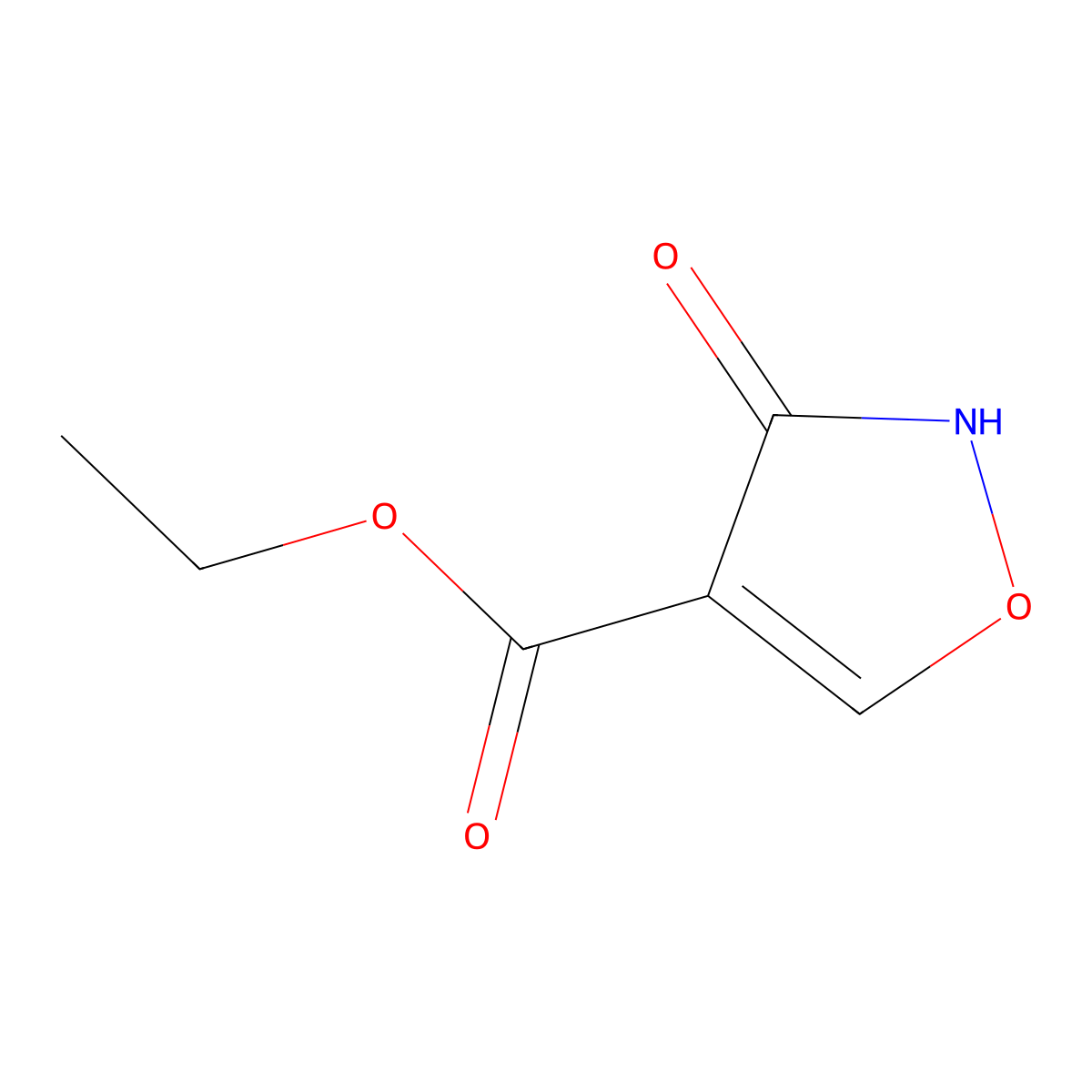 3-Hydroxy-isoxazole-4-carboxylic acid ethyl ester molecular structure, CAS 753486-90-7