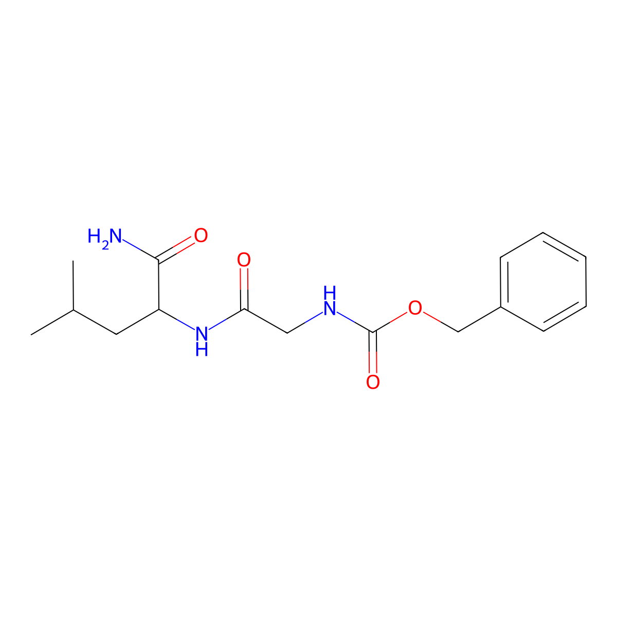 Z-Gly-leu-NH2 molecular structure, CAS 7535-72-0