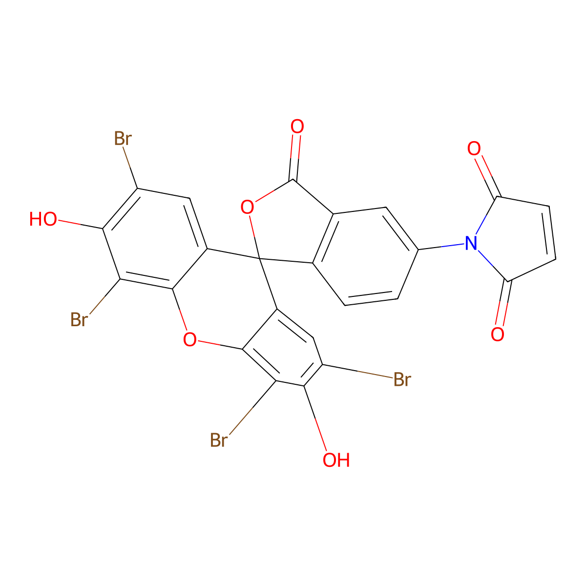 Eosin-5-maleimide molecular structure, CAS 75350-45-7