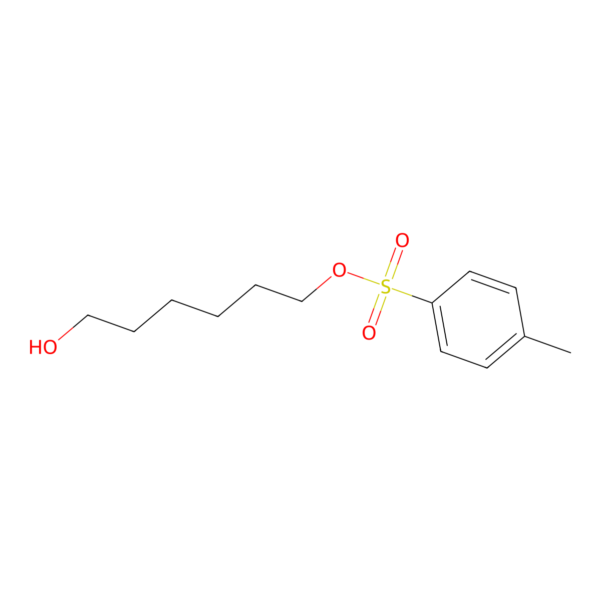 6-Hydroxyhexyl 4-methylbenzenesulfonate molecular structure, CAS 75351-33-6