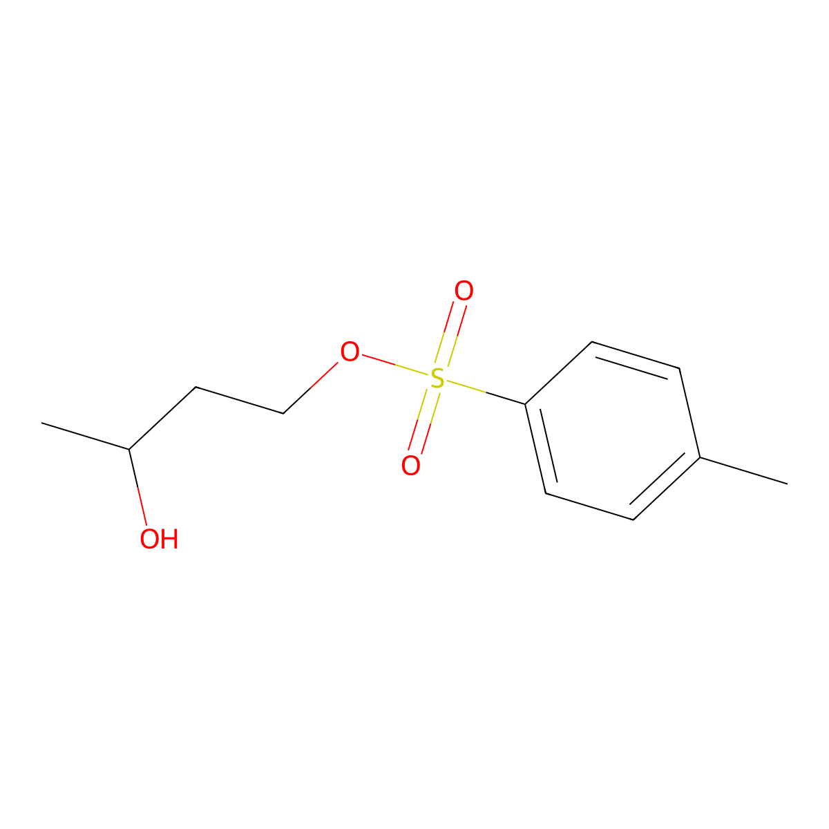(R)-3-hydroxybutyl 4-methylbenzenesulfonate molecular structure, CAS 75351-36-9