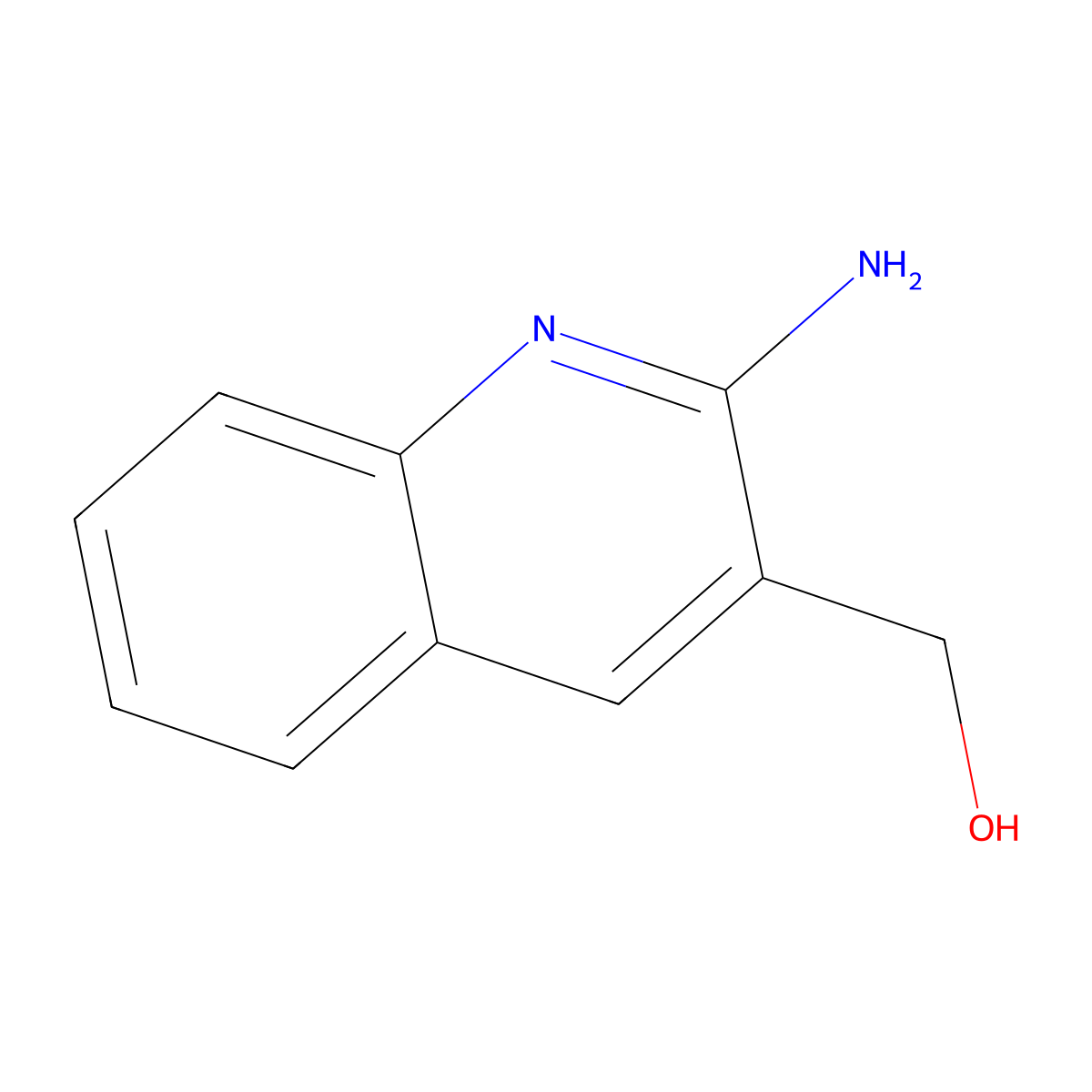 (2-Aminoquinolin-3-yl)methanol molecular structure, CAS 75353-55-8