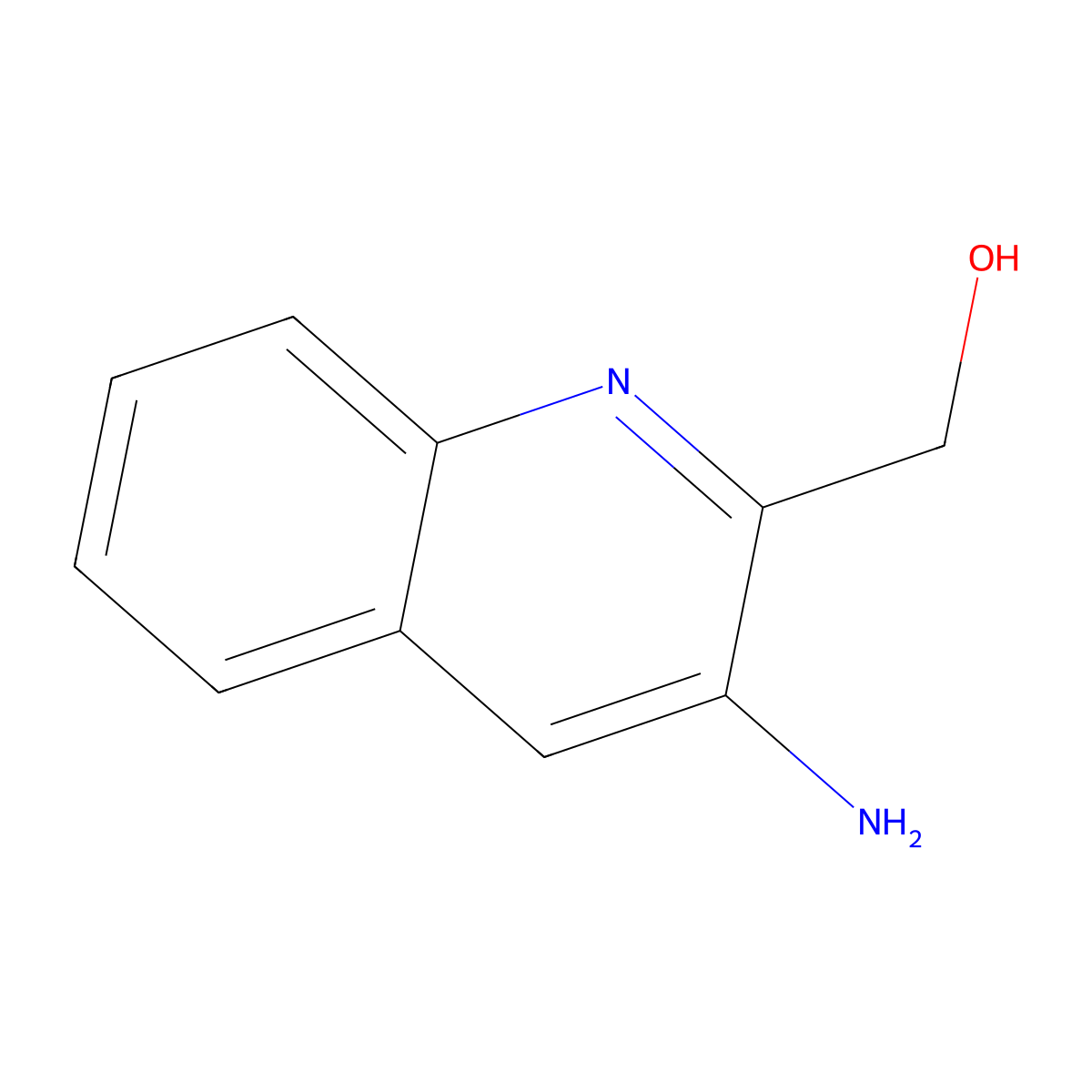 (3-Aminoquinolin-2-yl)methanol molecular structure, CAS 75353-61-6