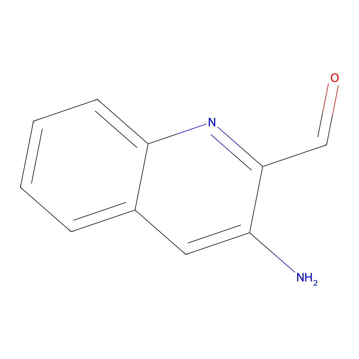 3-Aminoquinoline-2-carbaldehyde molecular structure, CAS 75353-63-8